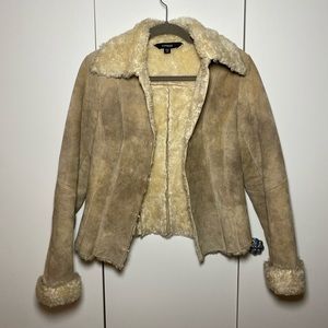 Express shearling suede jacket